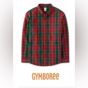 Gymboree Holiday Family Outfitting - Men Holiday Button Down Shirt Large
